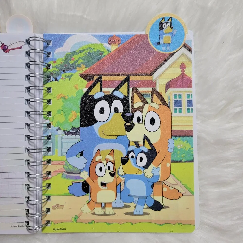 Bluey Tabbed Spiral Notebook